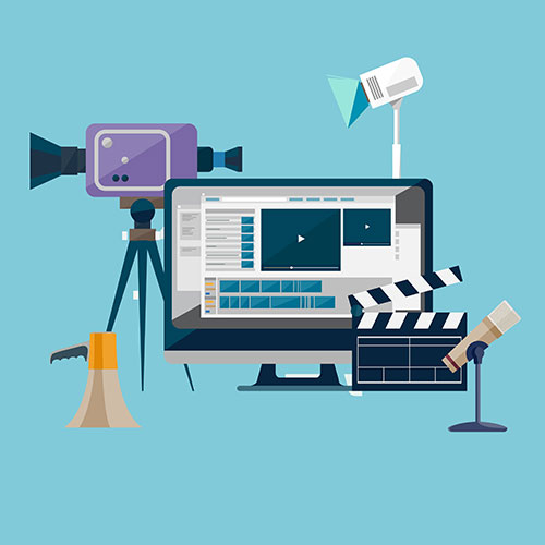 Illustration of video production services